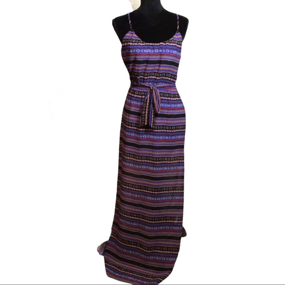 NWOT Lorena Rose Tribal Print Maxi Dress Size:M,L